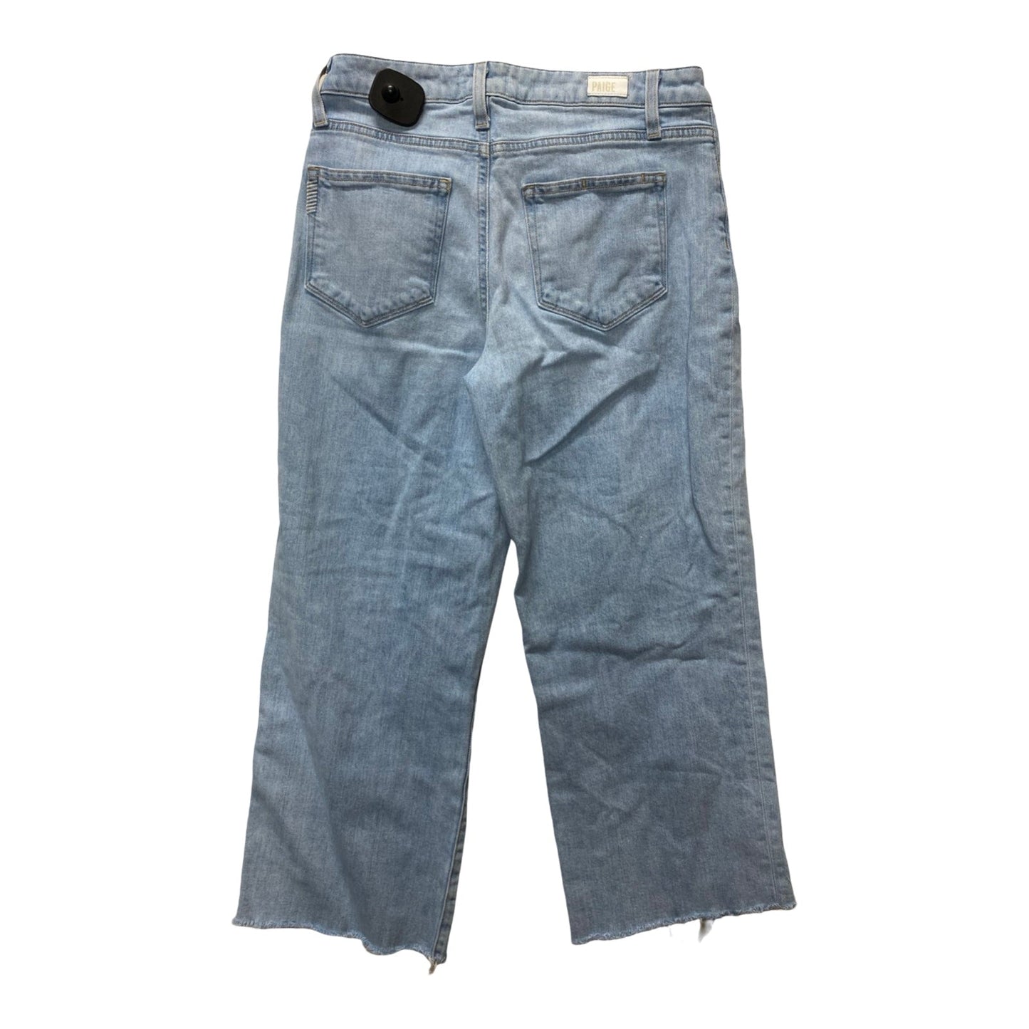 Jeans Wide Leg By Paige In Blue Denim, Size:4