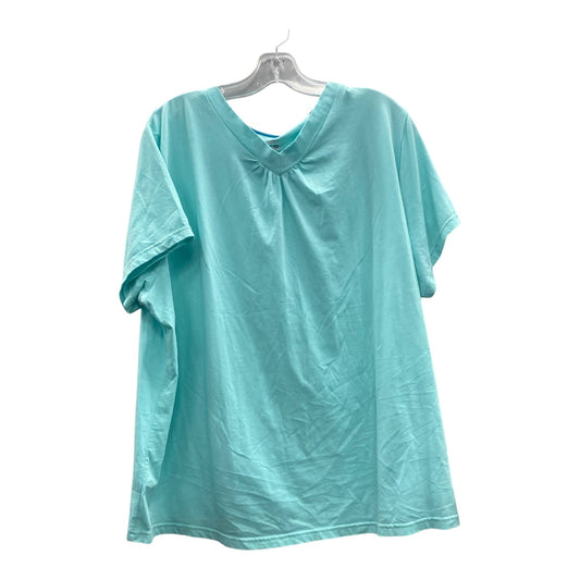 Athletic Top Ss By Columbia In Blue, Size:2X