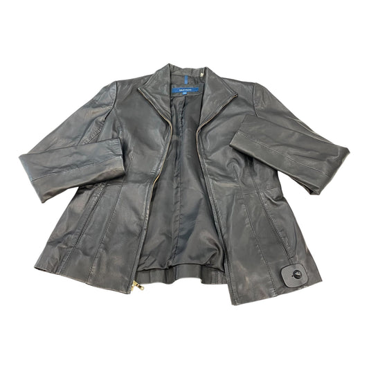 Jacket Moto designer By Cole-Haan In Black, Size:S