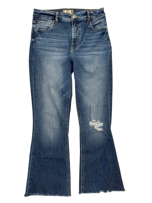 Jeans Straight By Kut In Blue Denim, Size:2