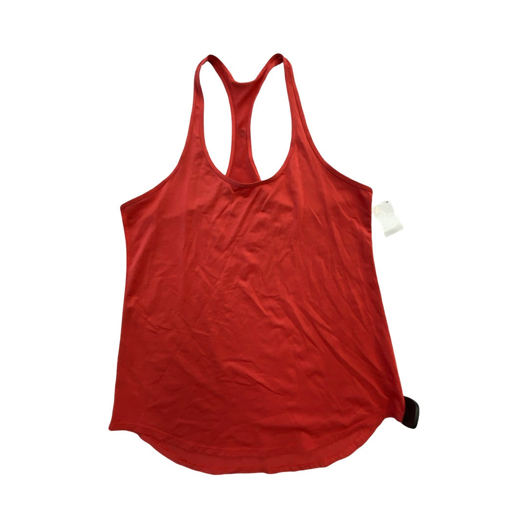 Athletic Tank Top By Lululemon In Orange, Size:M