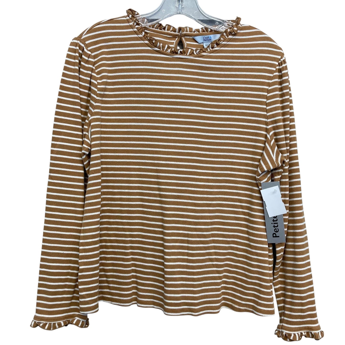 Top Ls By Croft And Barrow In Striped Pattern, Size:1X