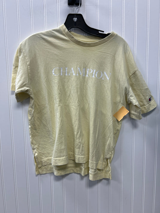 Athletic Top Ss By Champion In Yellow, Size:Xs