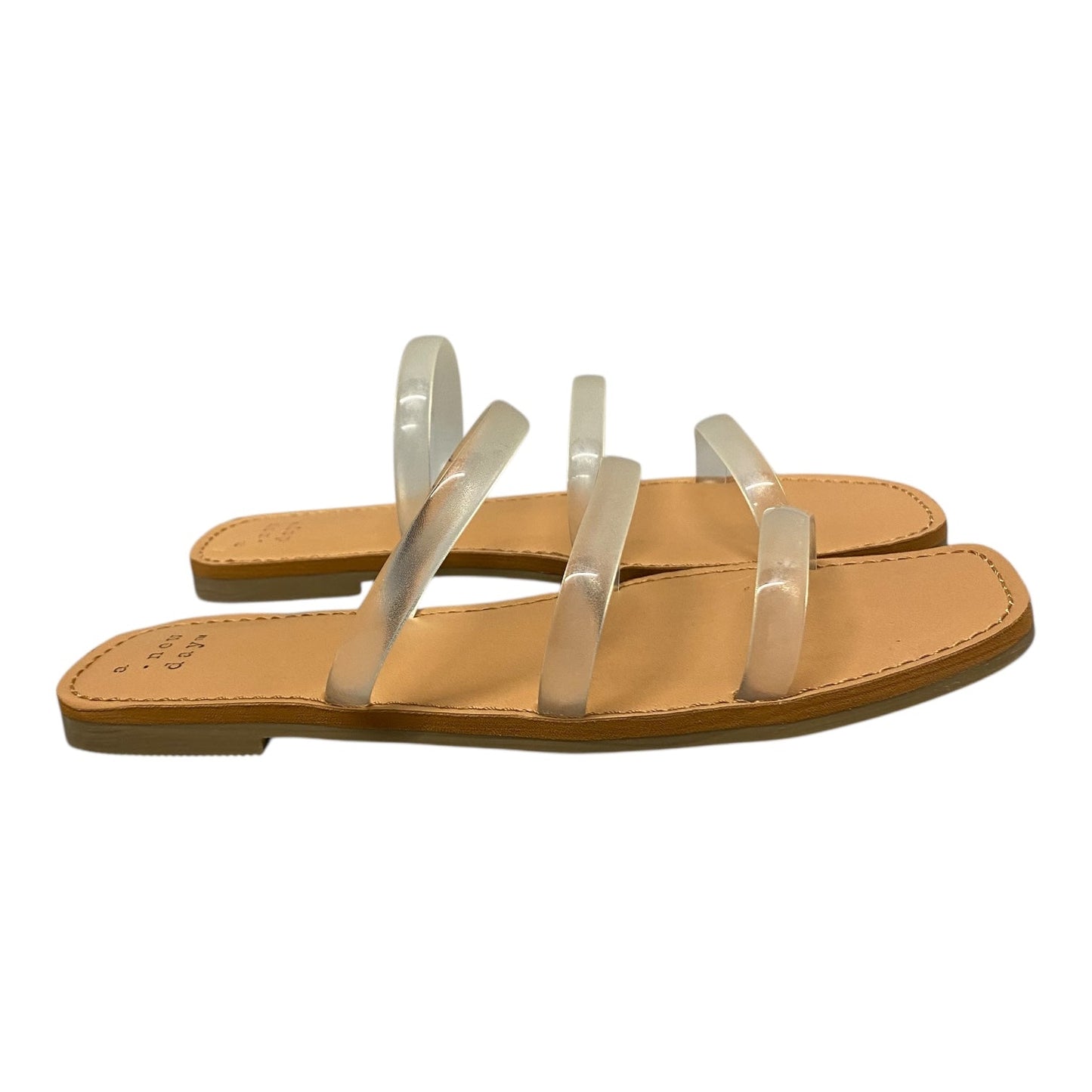 Sandals Flats By A New Day In Clear, Size:7.5