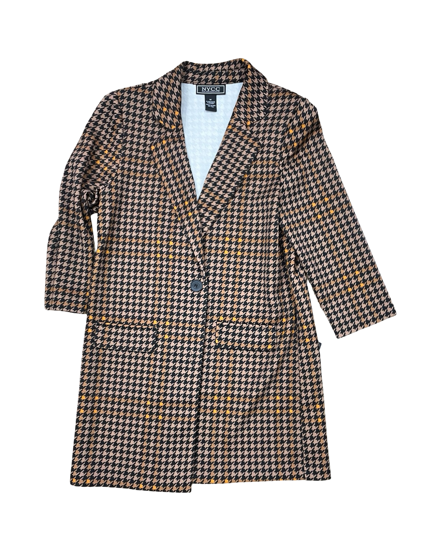 Cardigan By Nycc In Black & Tan, Size:M