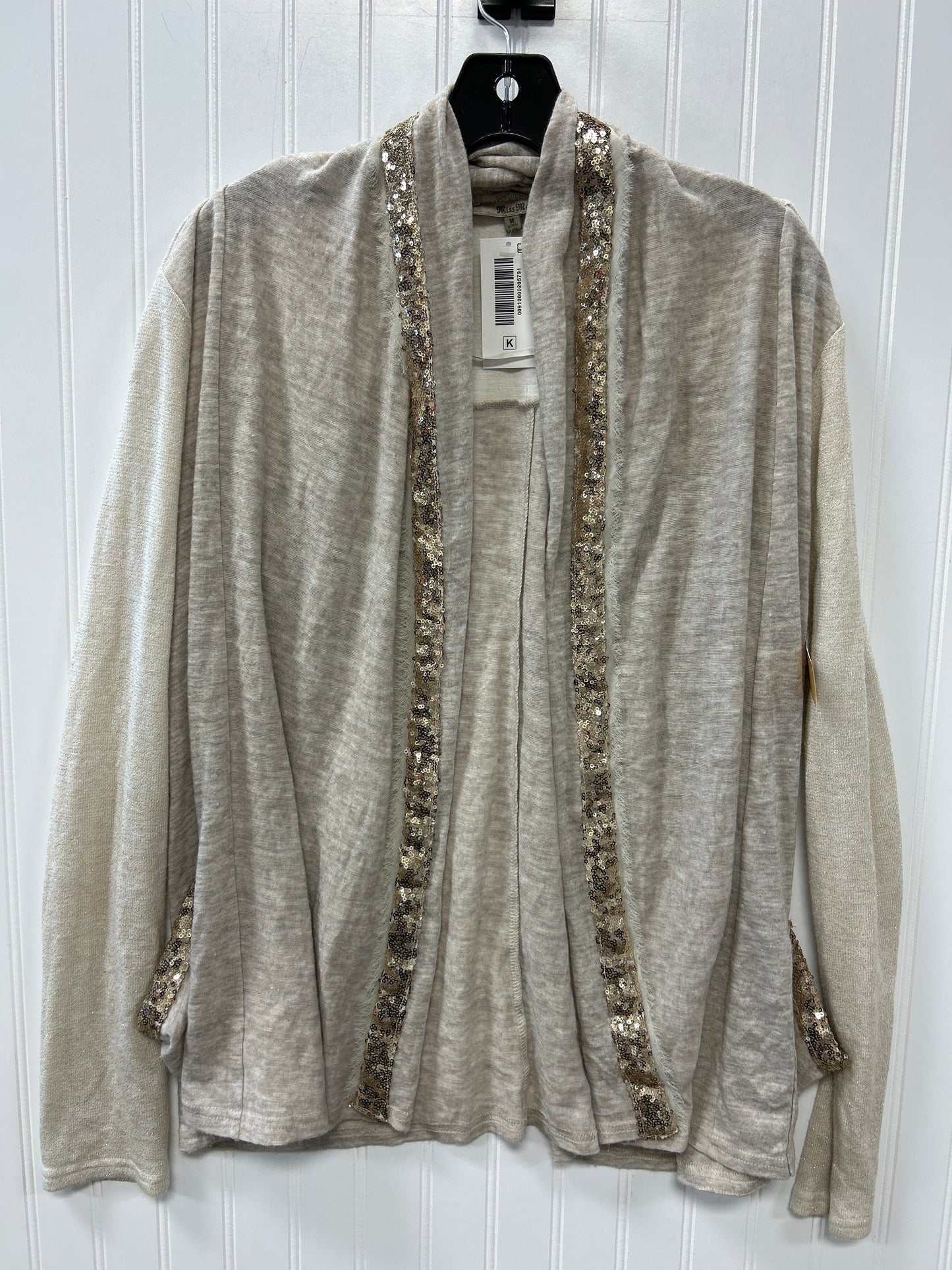 Cardigan By Miss Me In Cream, Size:M