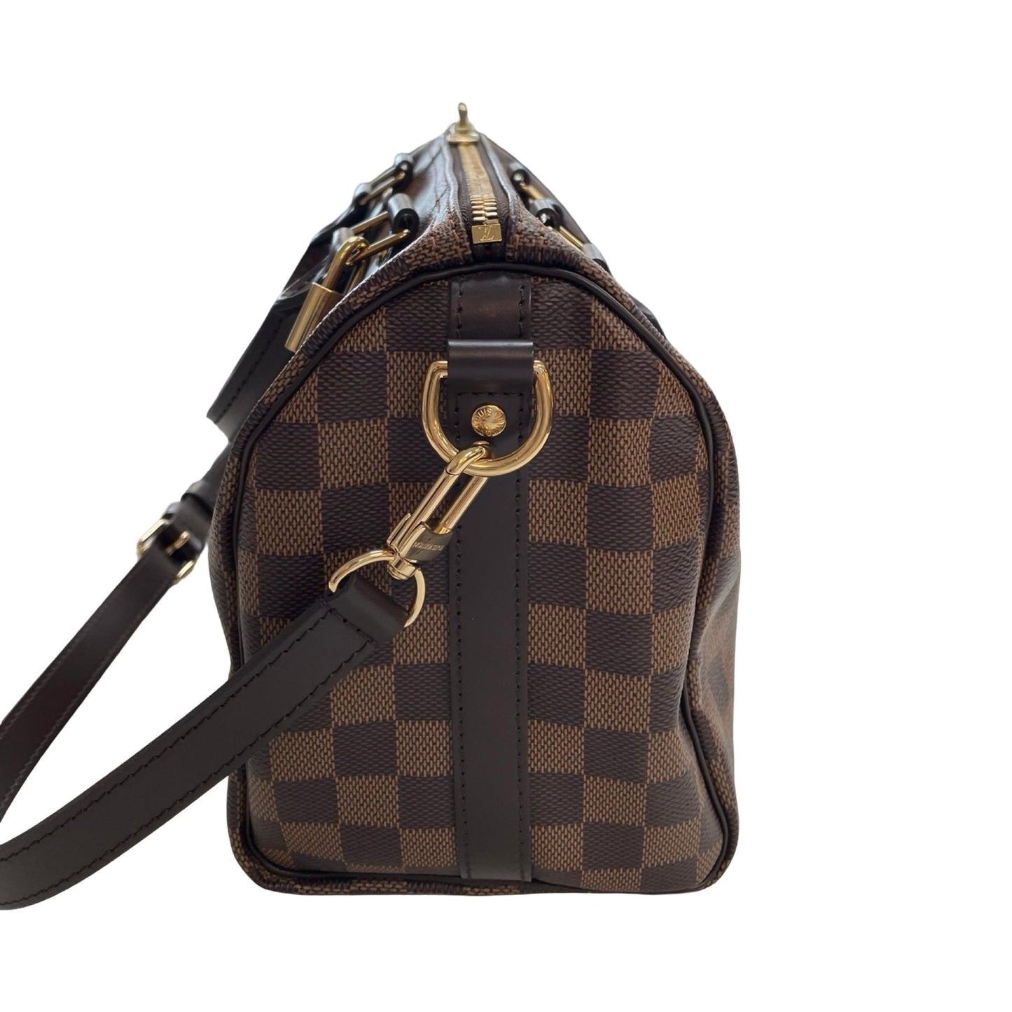 Handbag Luxury Designer By Louis Vuitton In Brown, Size:Small