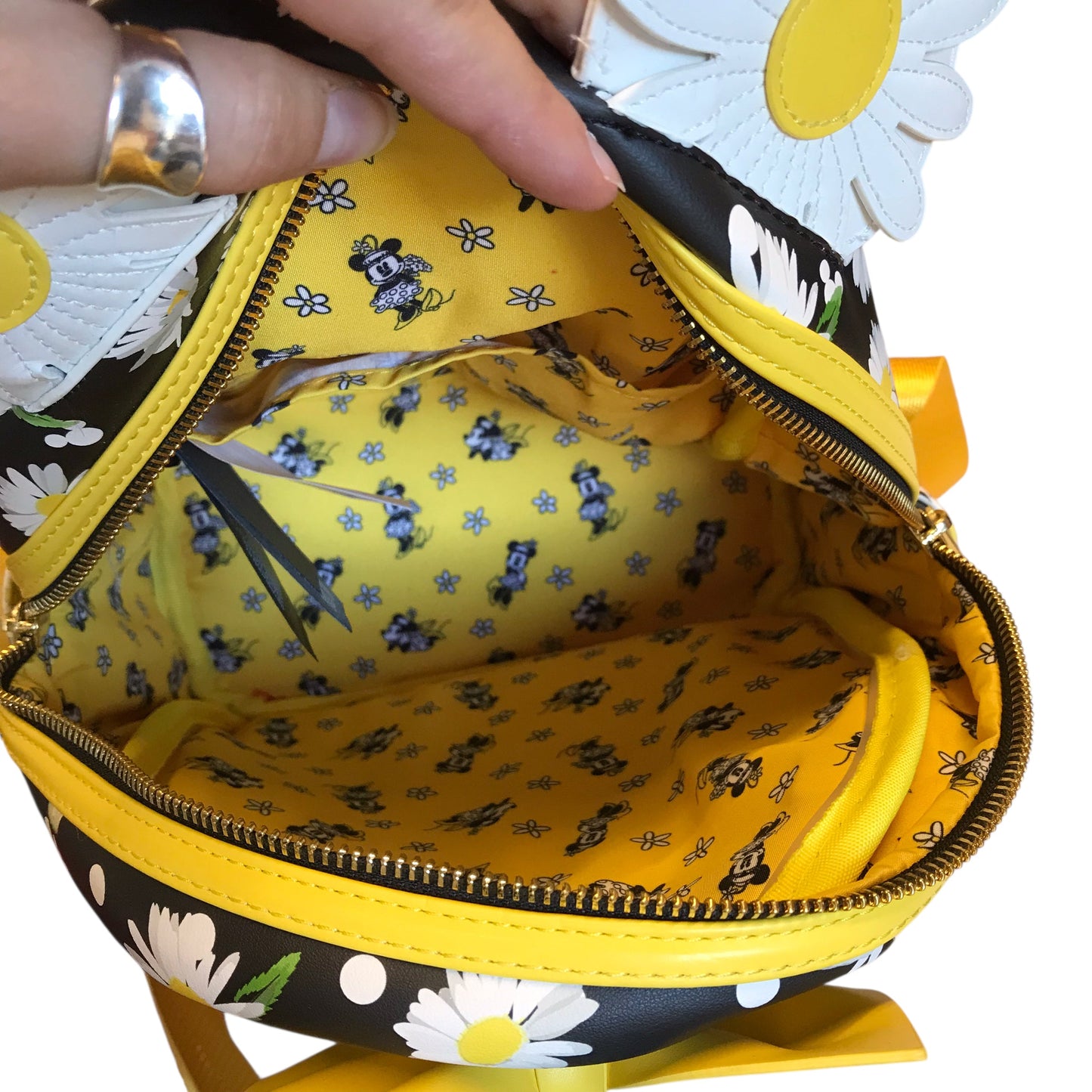 Backpack By Loungefly In Black & White, Size:Medium