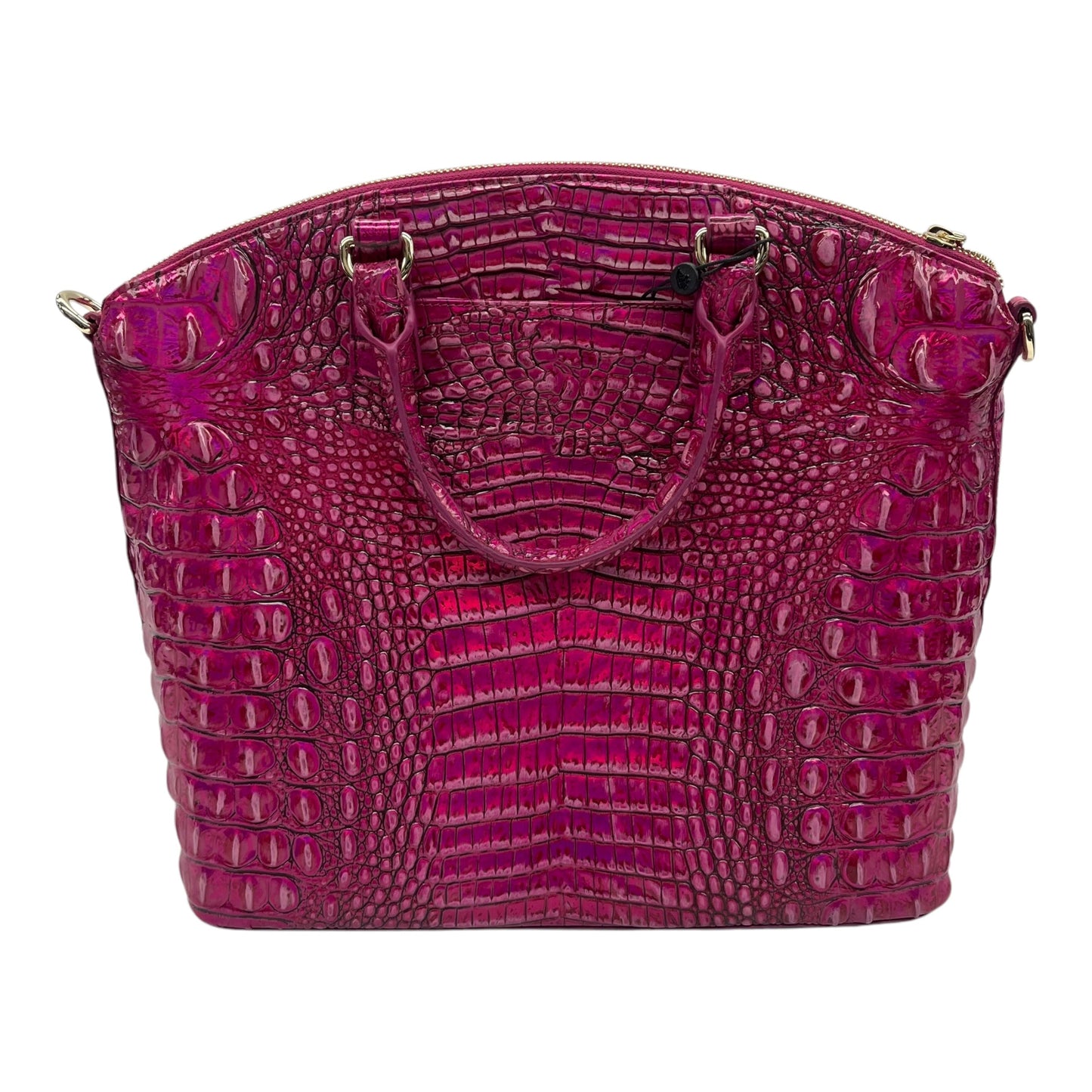 Handbag Designer By Brahmin In Pink, Size:Large