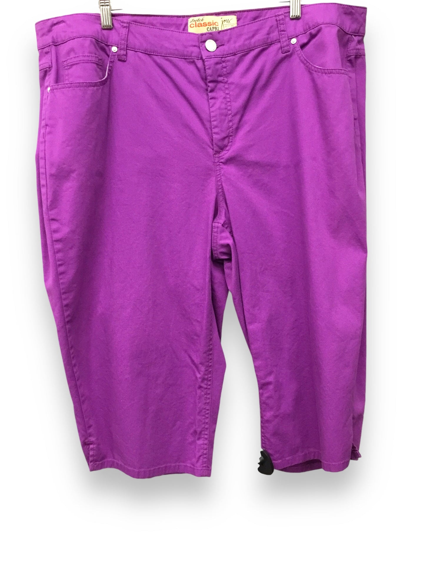 Capris By Just My Size In Fuchsia, Size: 24