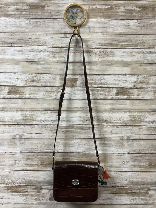 Crossbody Designer By Coach In Brown, Size:Small