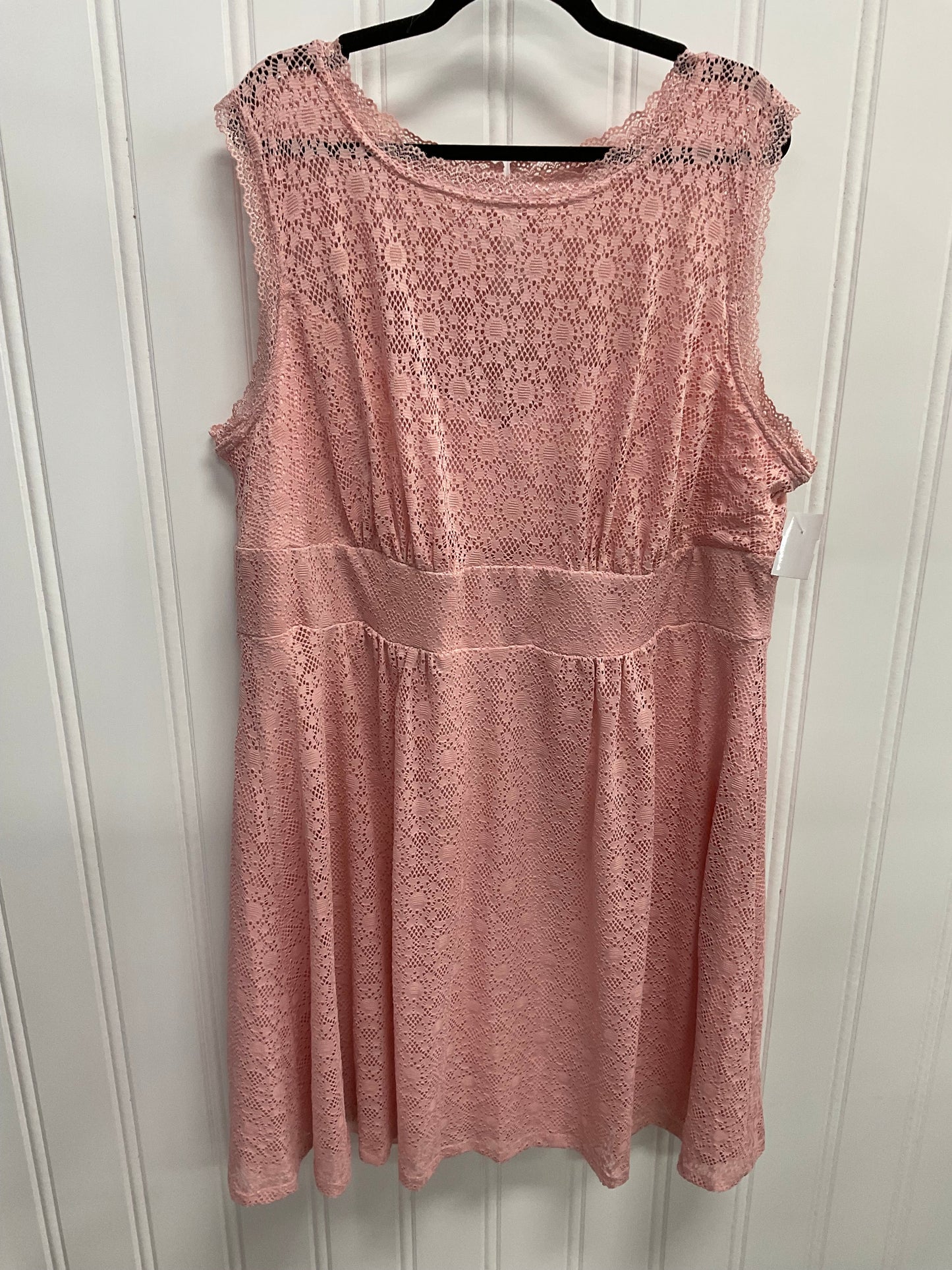 Dress Party Short By Dressbarn In Pink, Size:2X