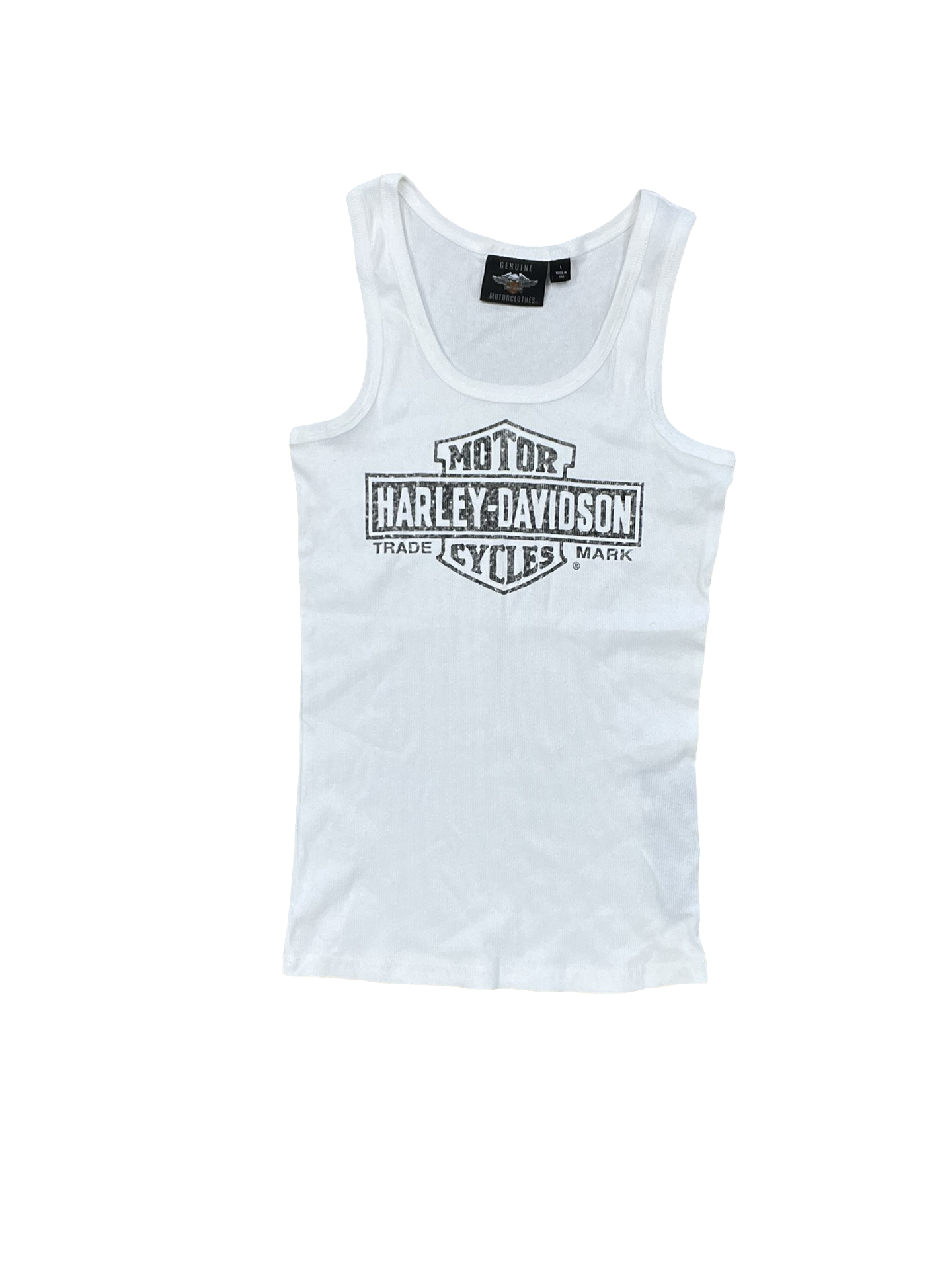Tank Top By Harley Davidson In White, Size:L