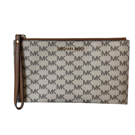 Wristlet Designer By Michael Kors In Tan, Size:Large