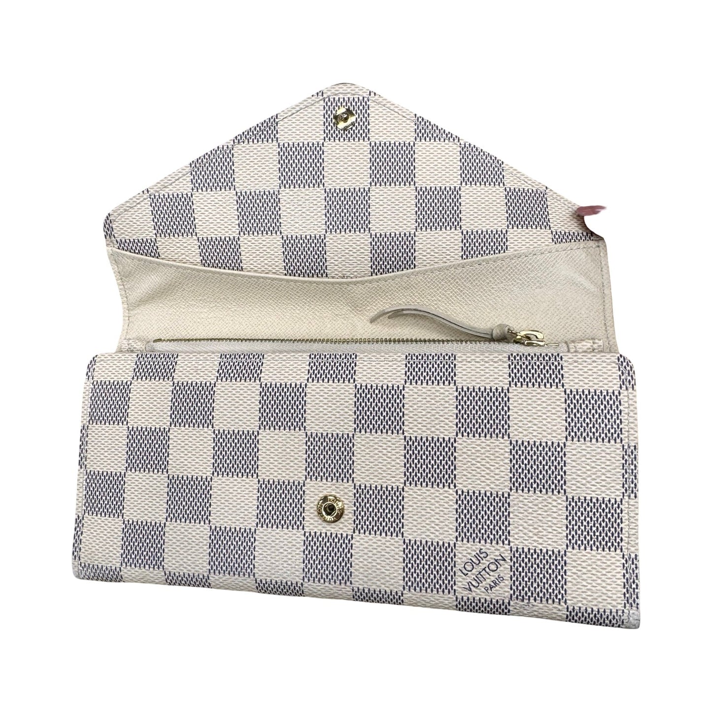 Wallet Luxury Designer By Louis Vuitton In Checkered Pattern, Size:Large