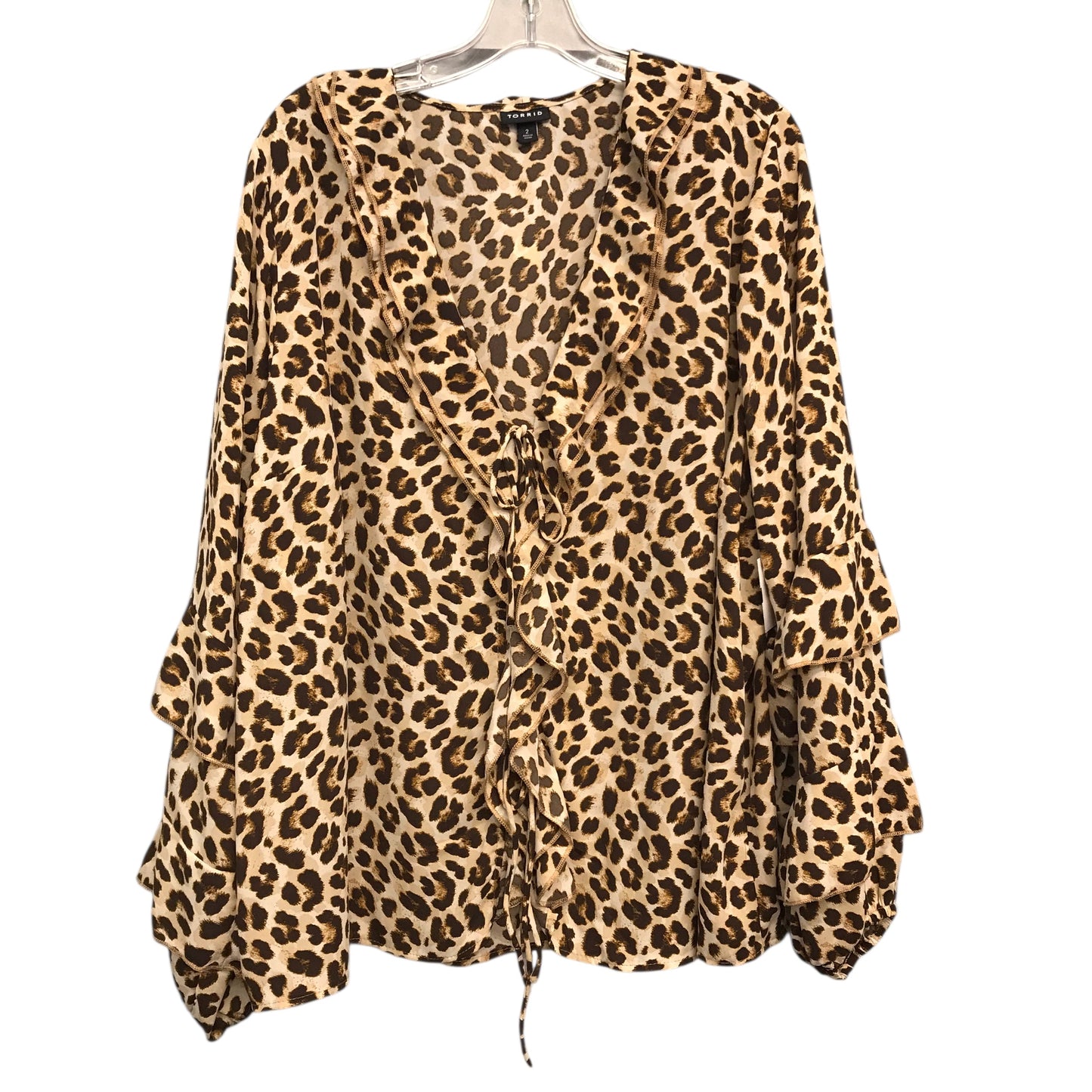 Top Ls By Torrid In Animal Print, Size:2X