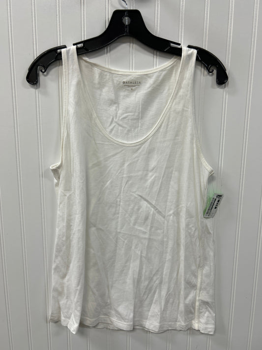 Athletic Tank Top By Athleta In White, Size:M
