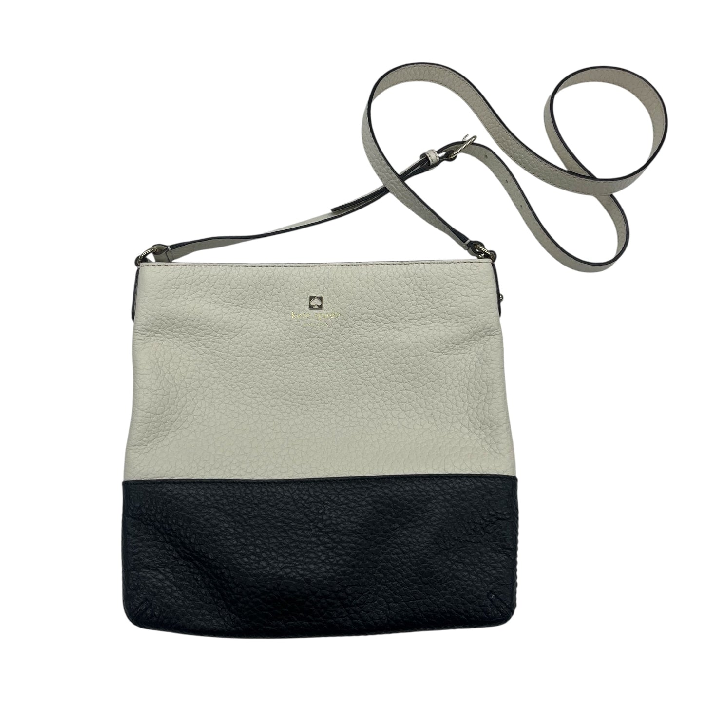 Crossbody Designer By Kate Spade In Black & Cream, Size:Medium