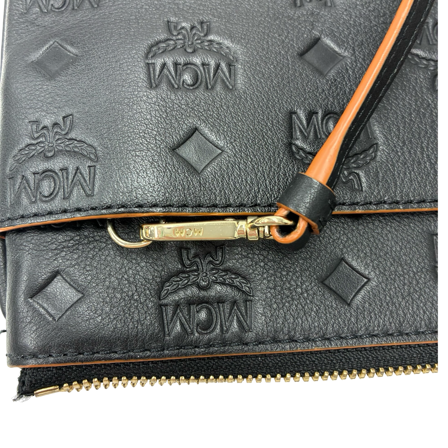 Crossbody Luxury Designer By Mcm In Black, Size:Medium