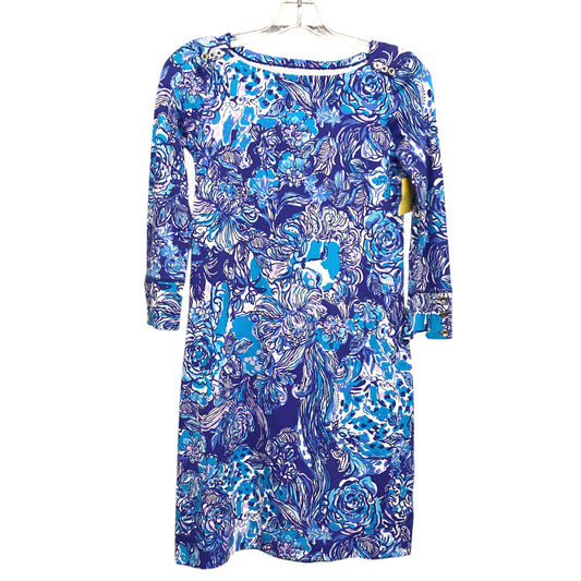 Dress Designer By Lilly Pulitzer In Blue & Purple, Size:Xxs