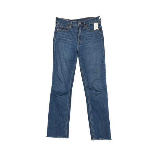 Jeans Straight By Gap In Blue Denim, Size:4