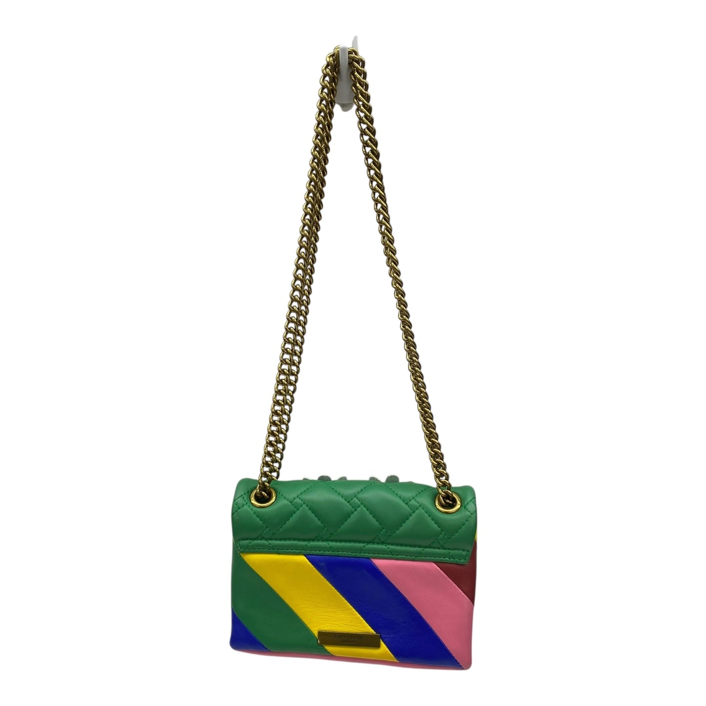 Crossbody Designer By Kurt Geiger In Rainbow Print, Size:Small