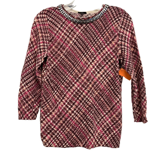 Sweater Cashmere By Talbots In Purple, Size:M