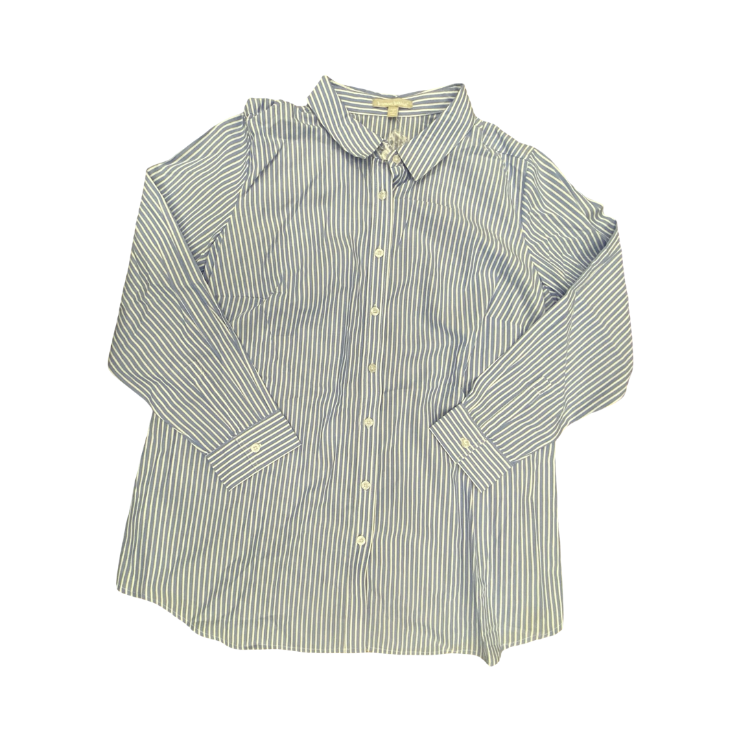 Top Ls By Woman Within In Blue & White, Size:22