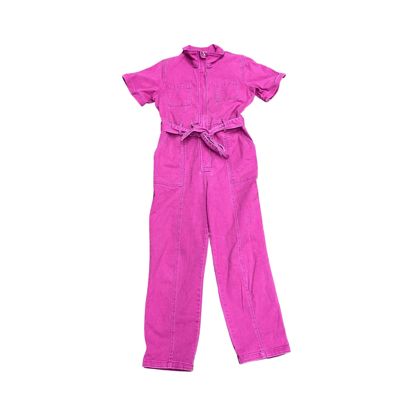 Jumpsuit By Skies Are Blue In Pink Denim, Size:M