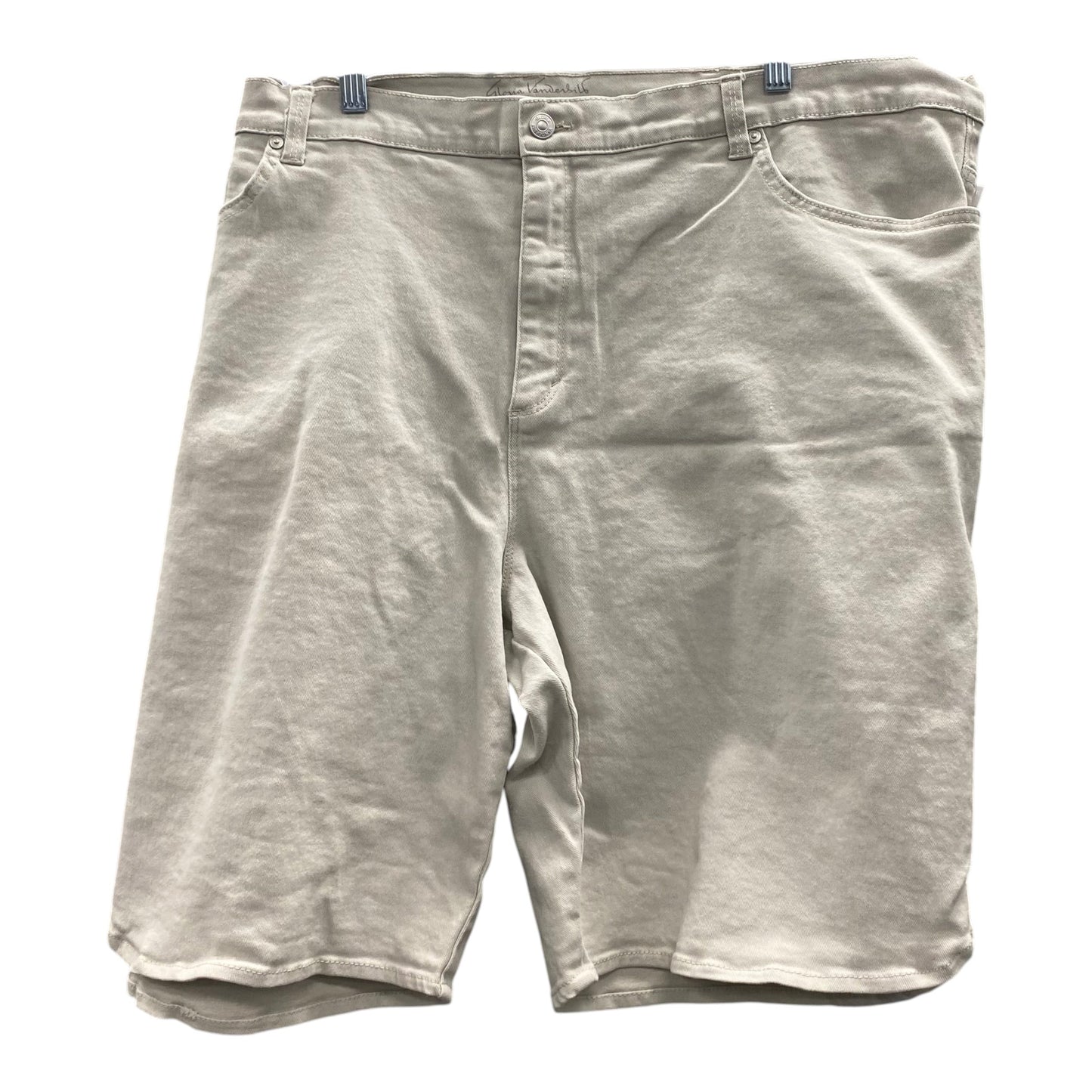 Shorts By Gloria Vanderbilt In Beige, Size:24