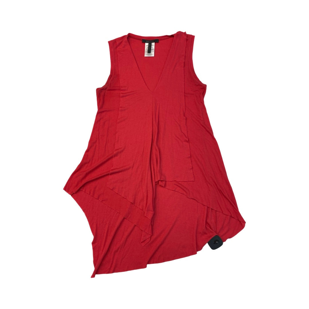 Top Sleeveless By Bcbgmaxazria In Red, Size:M