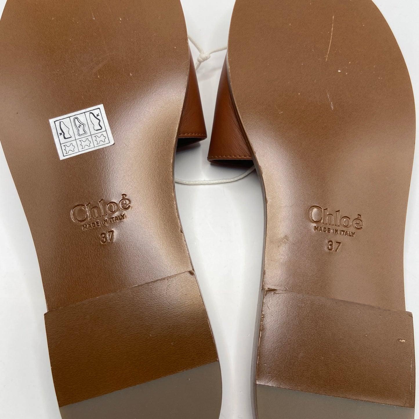 Sandals Luxury Designer By Chloe In Brown, Size: 7