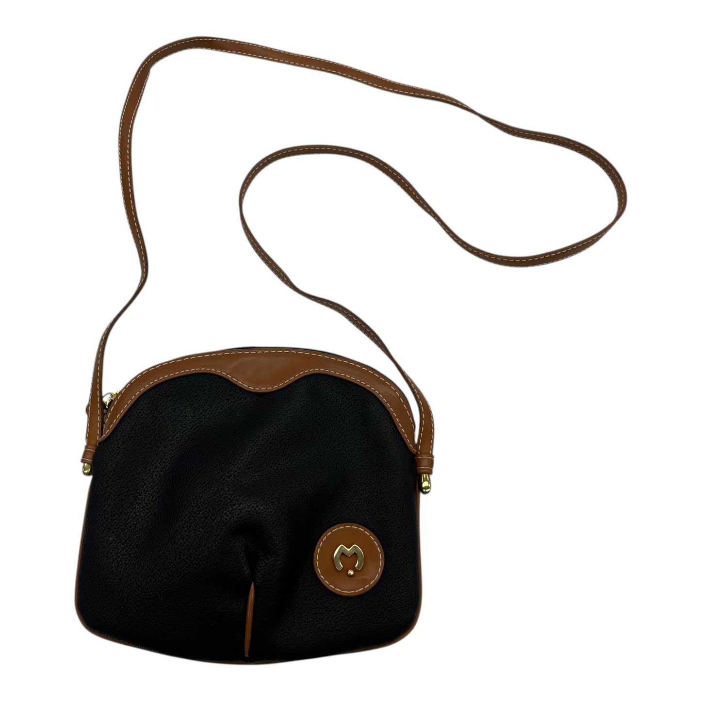 Crossbody By Clothes Mentor In Black & Brown, Size:Small