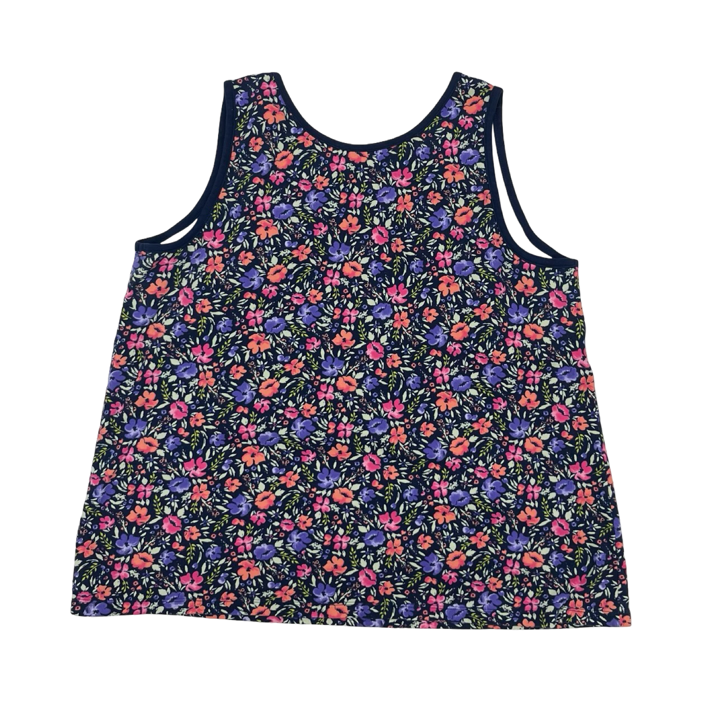Tank Top By Lands End In Floral Print, Size:3X