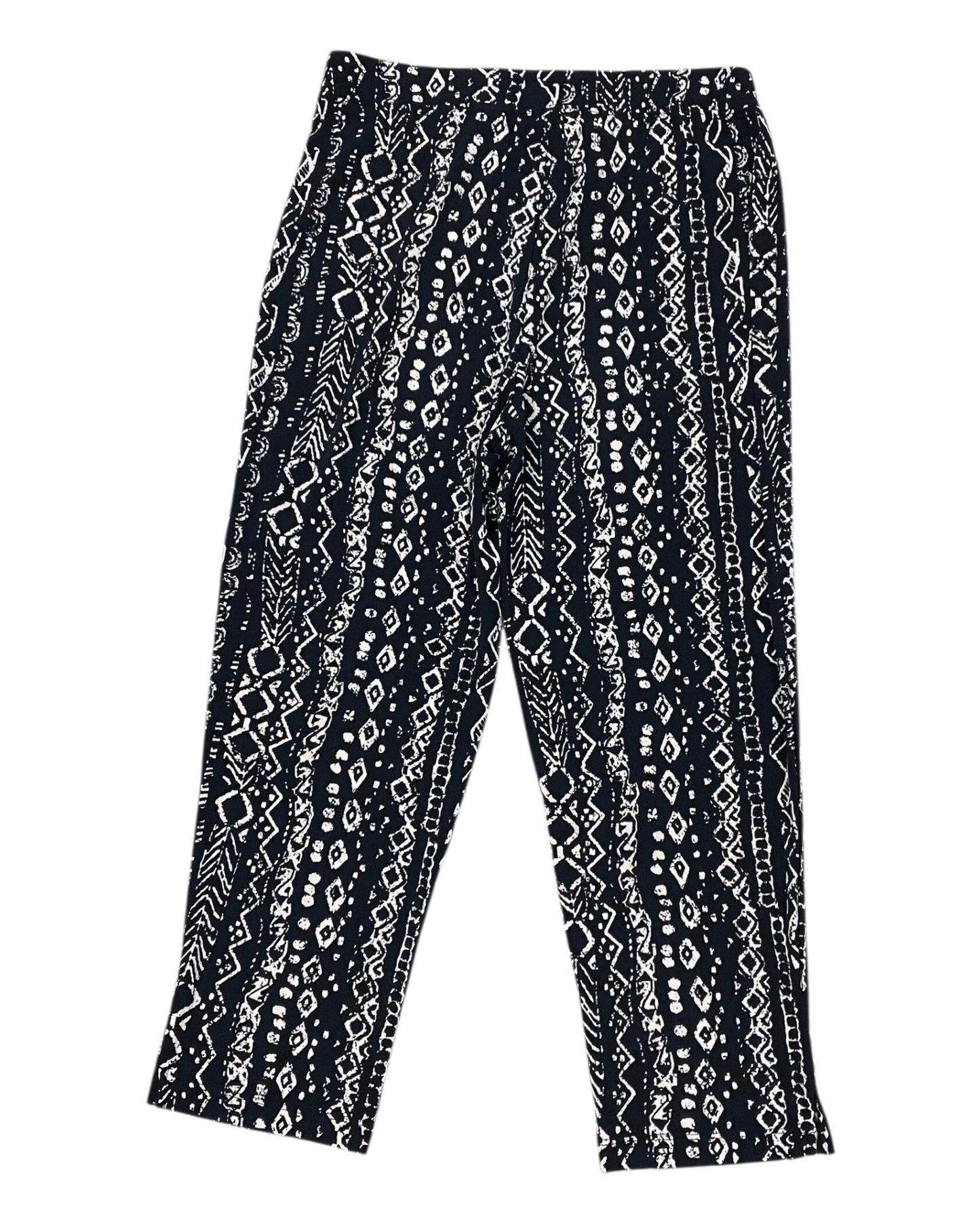Pants Lounge By Susan Graver In Black & Tan, Size:Xs