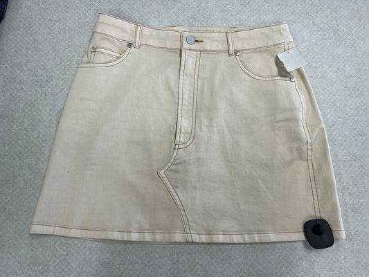 Skirt Mini & Short By Pilcro In Cream, Size:8P