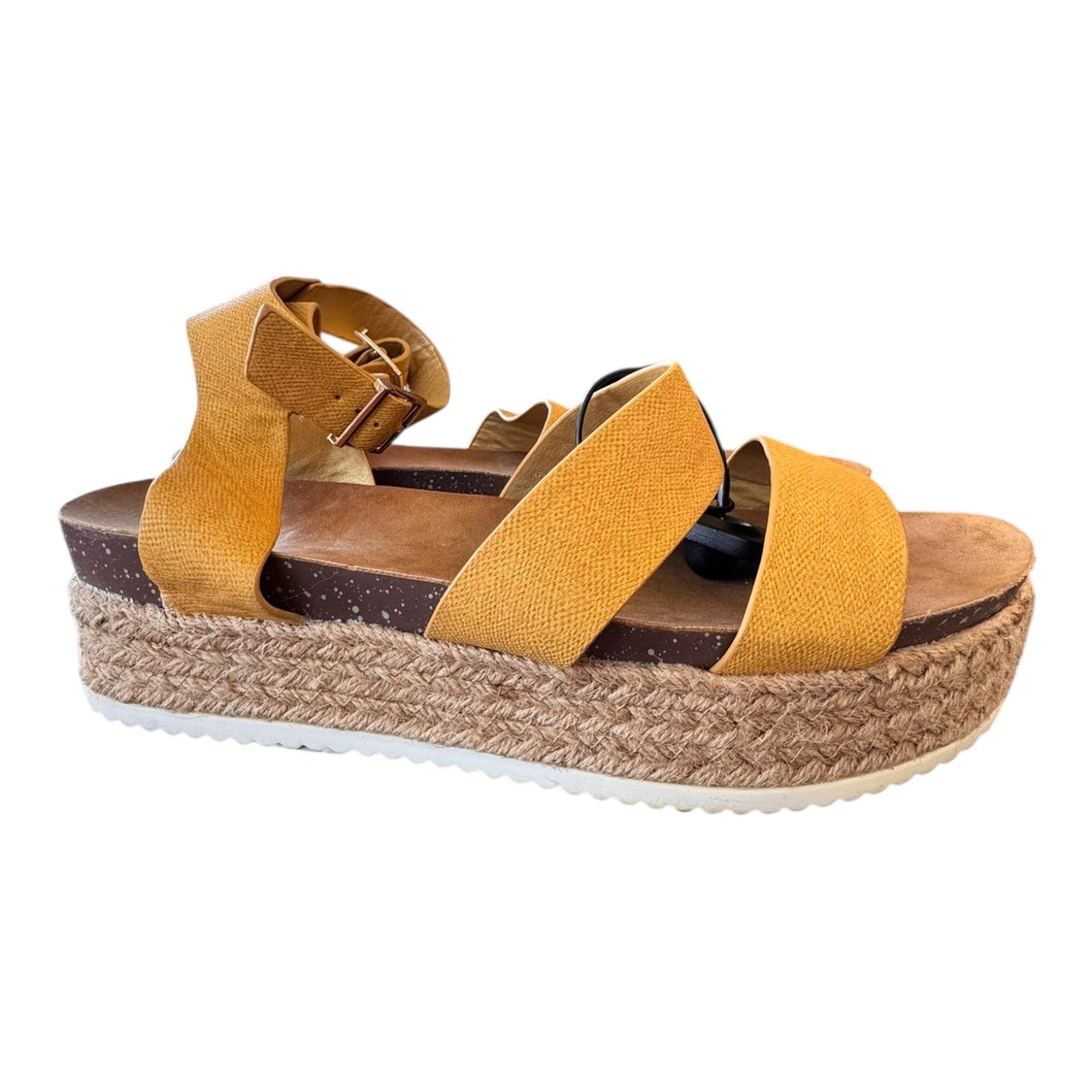 Sandals Flats By Patrizia In Yellow, Size:10