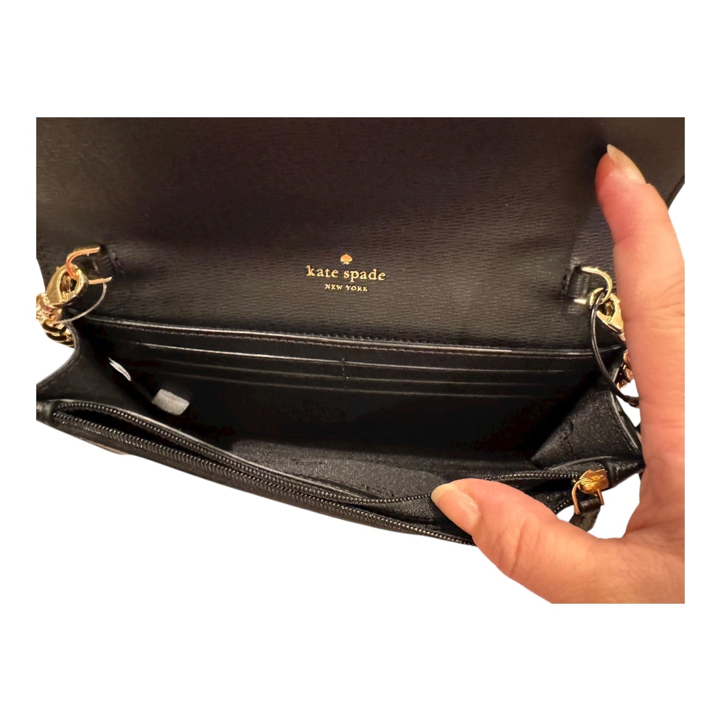 Handbag Designer By Kate Spade In Black, Size:Small