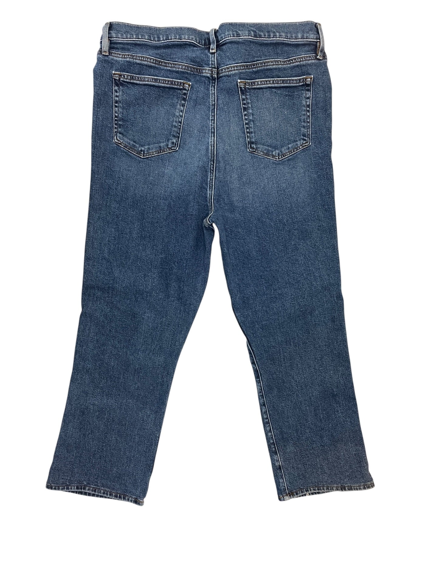 Jeans Straight By Loft In Blue Denim, Size:16
