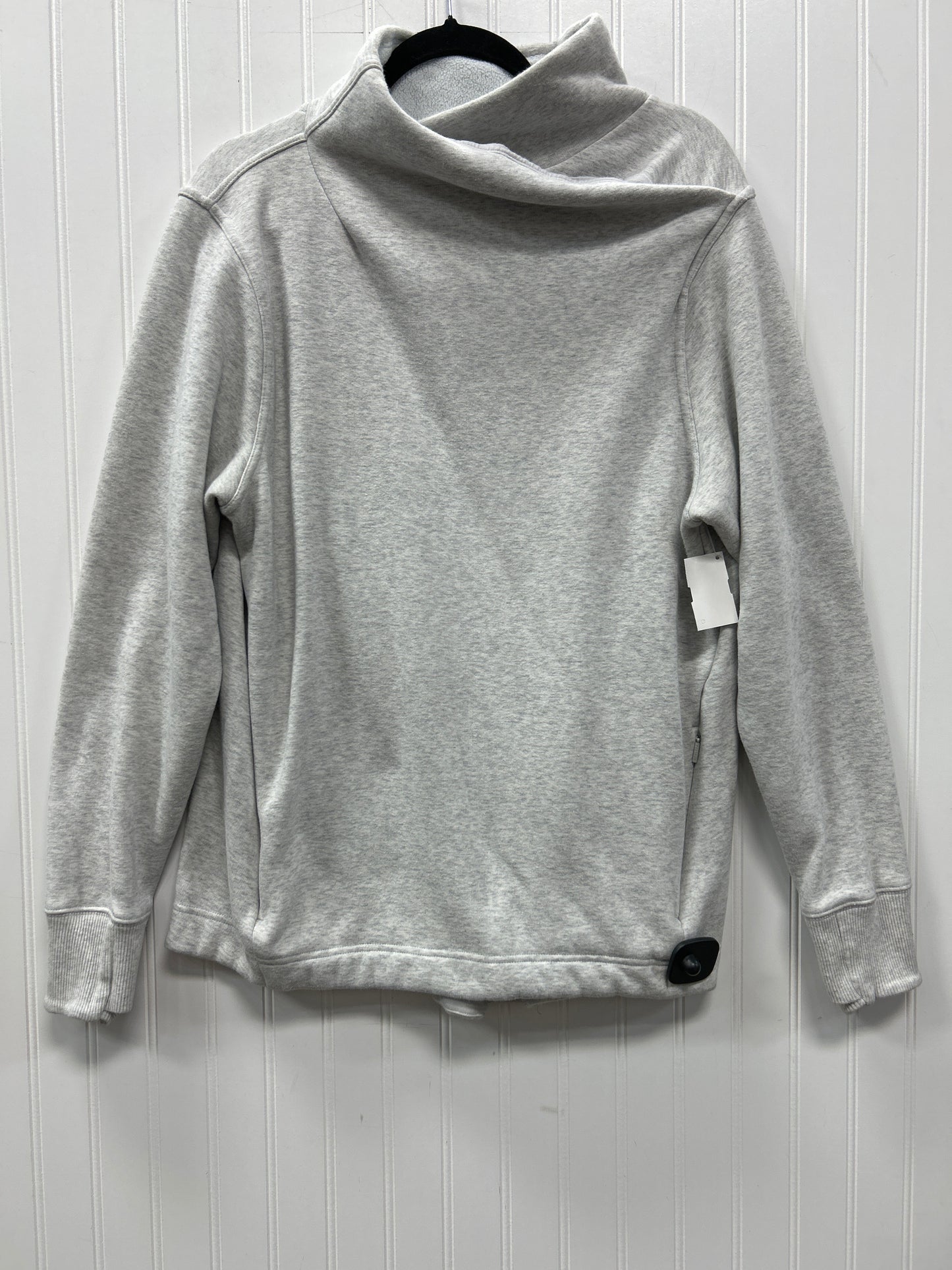 Athletic Sweatshirt Collar By Athleta In Grey, Size:L