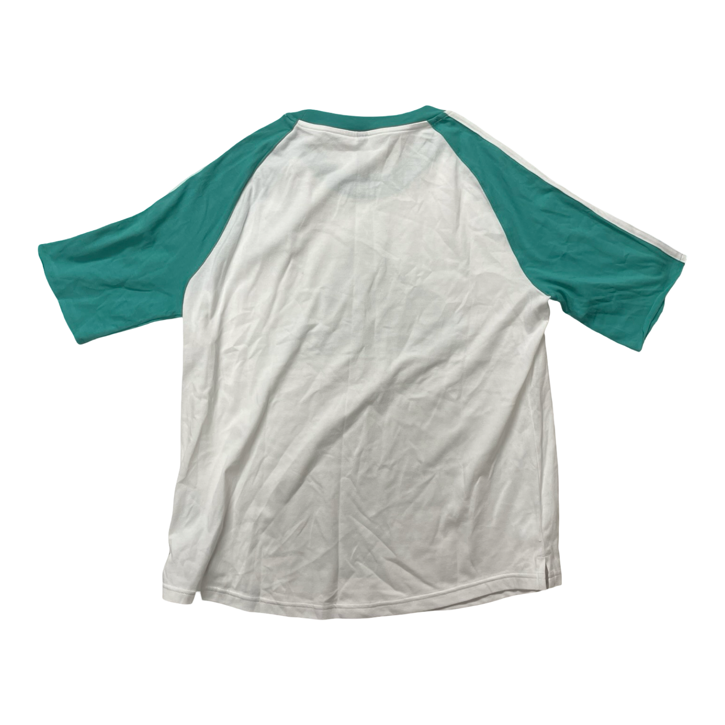 Athletic Top Ss By Adidas In Green & White, Size:Xl