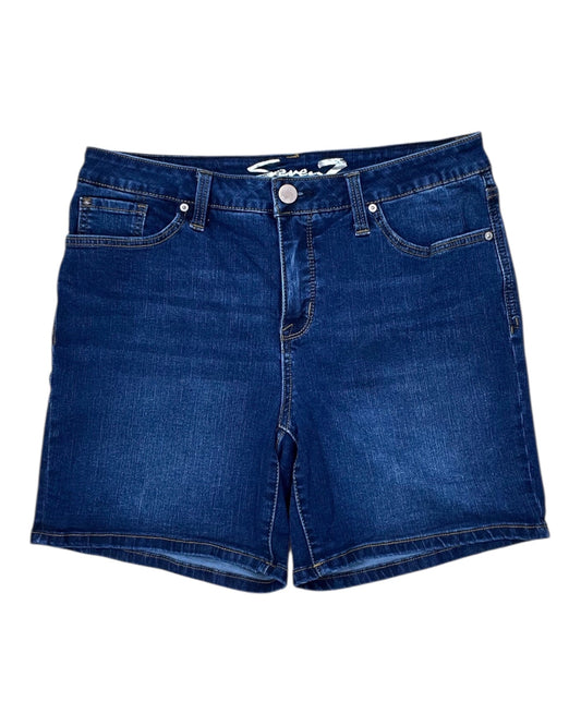 Shorts By Seven 7 In Blue Denim, Size:12