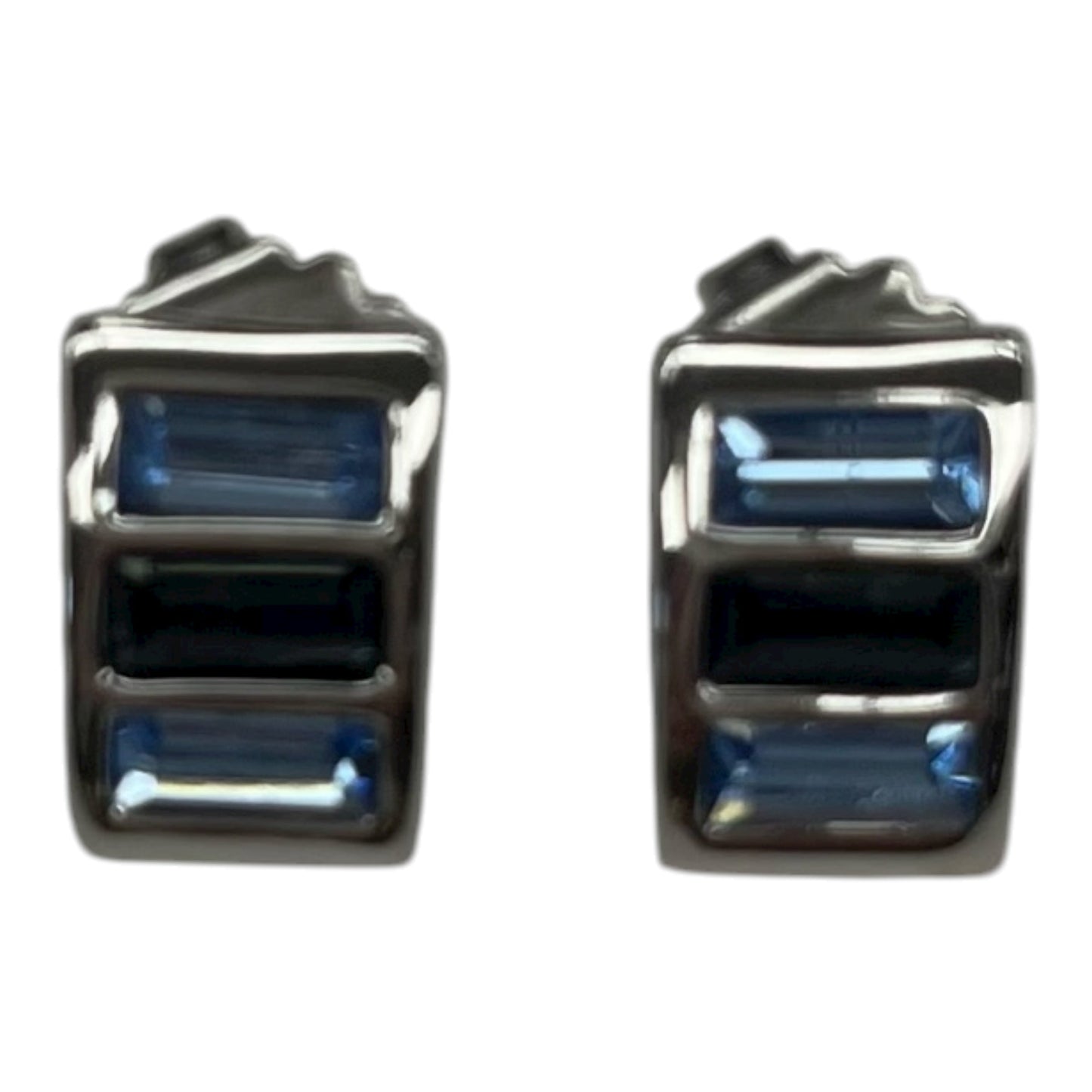 Earrings Stud By    Clothes Mentor In Blue & Silver