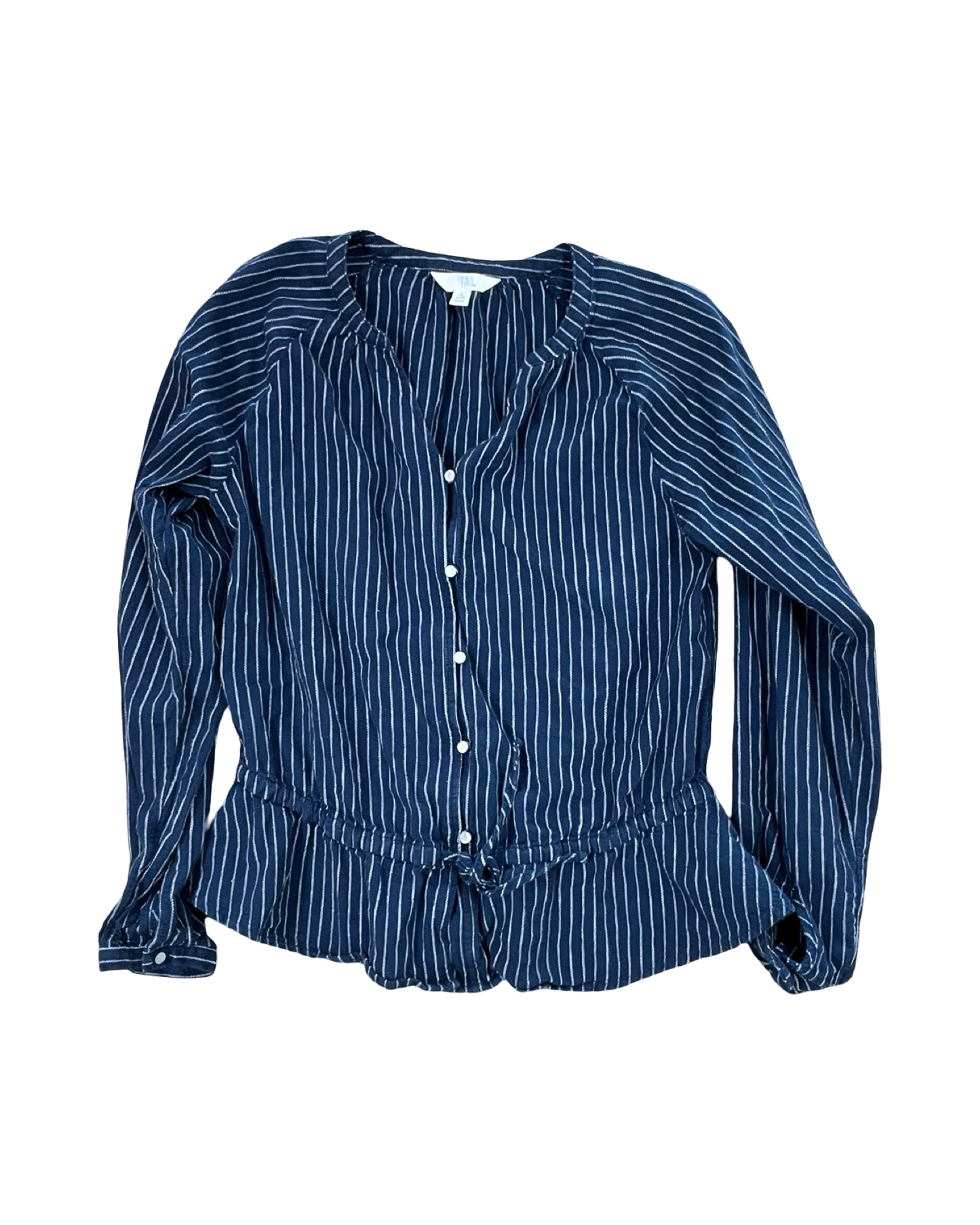 Blouse Ls By Time And Tru In Blue, Size:S