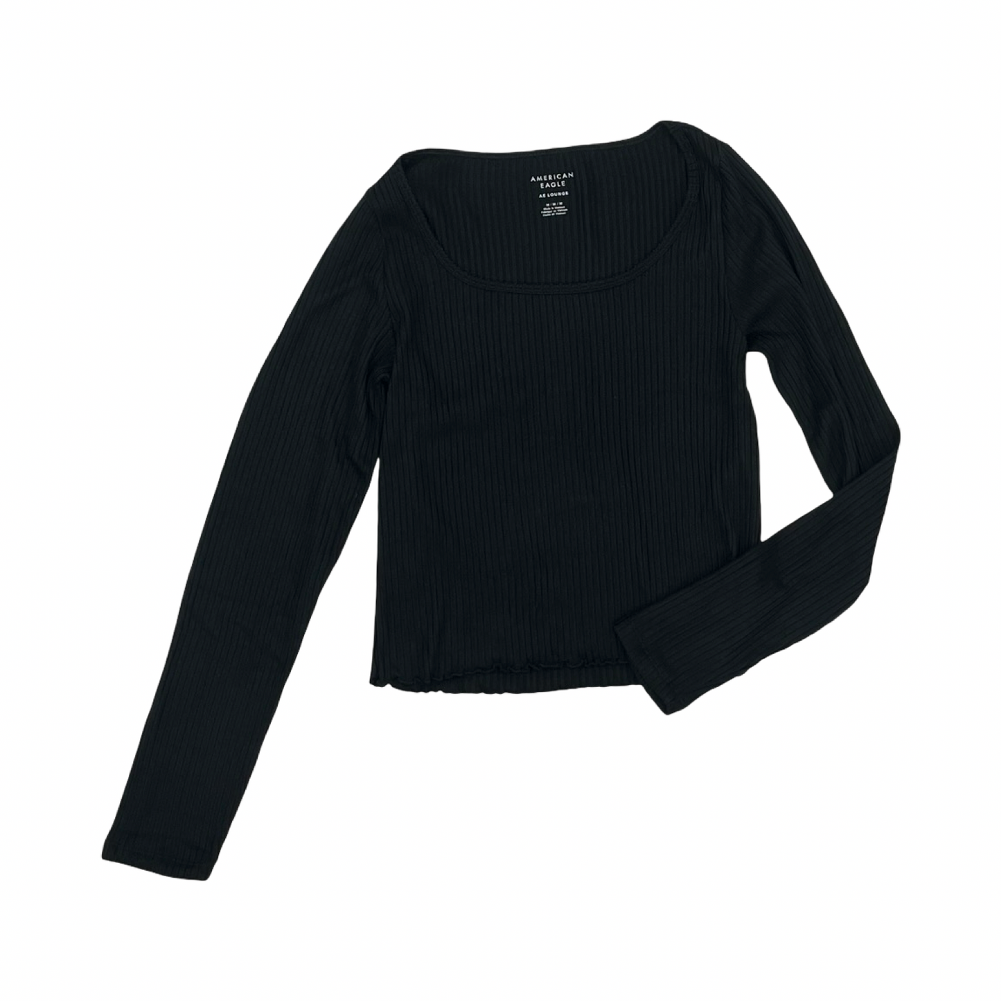 Top Ls By American Eagle In Black, Size:M