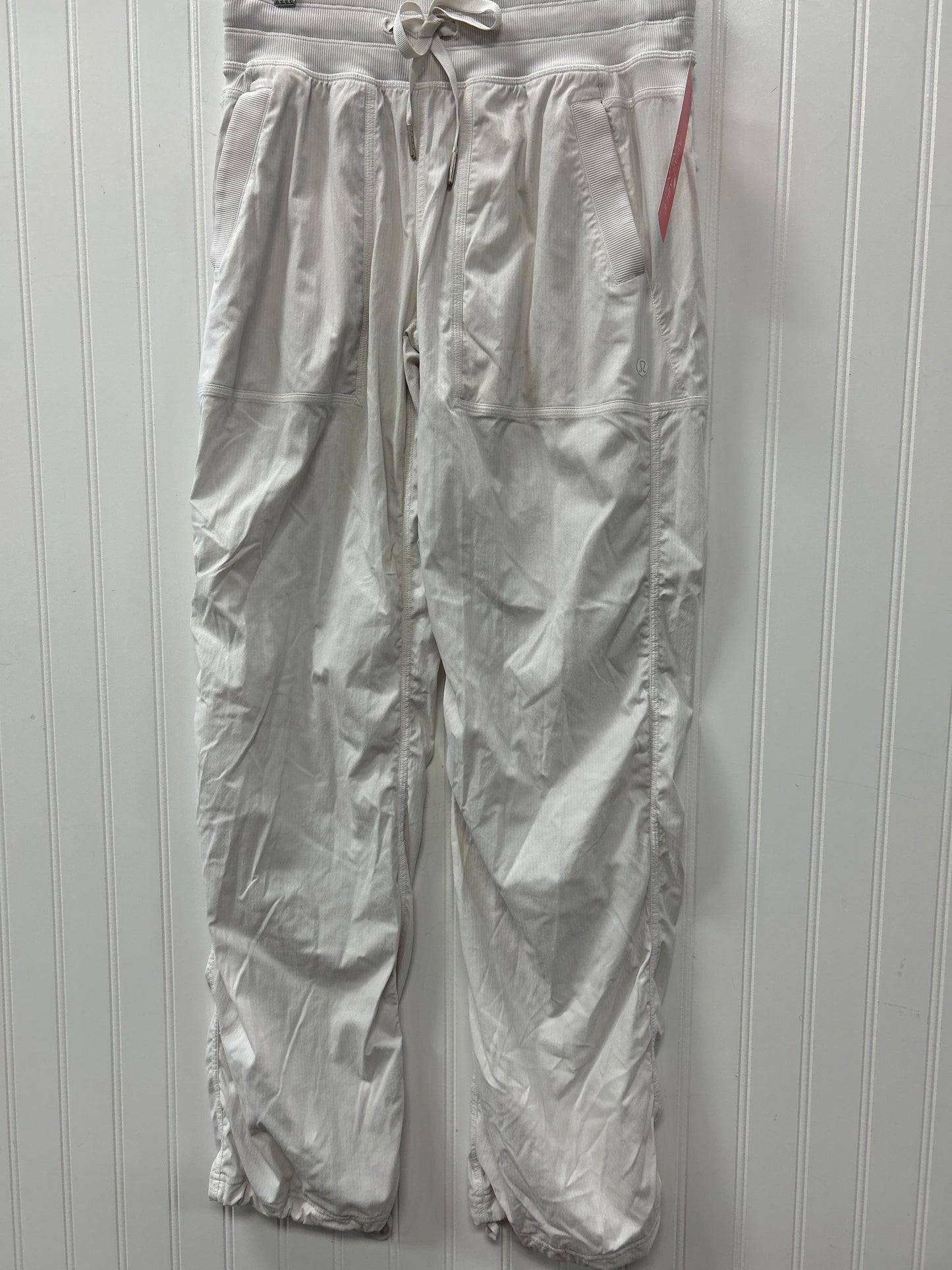 Athletic Pants By Lululemon In Cream, Size:M