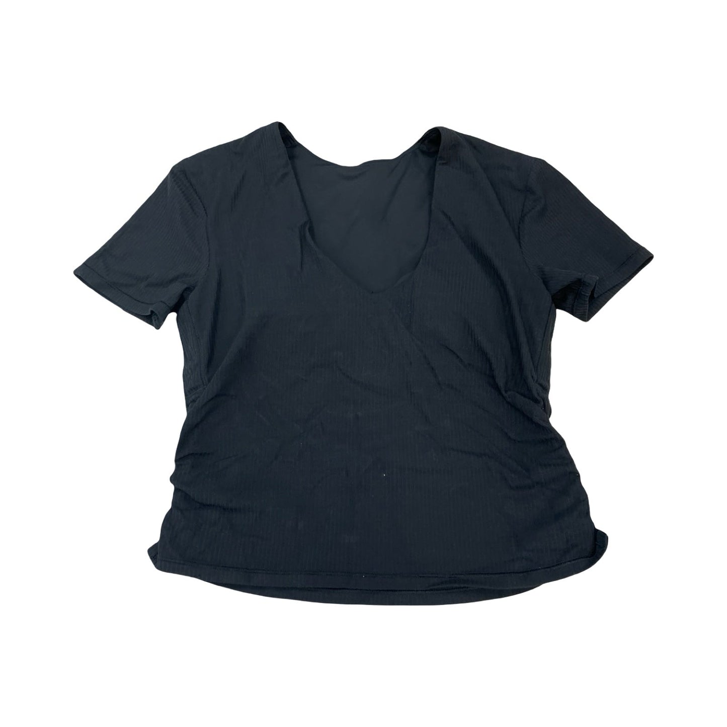 Athletic Top Ss By Lululemon In Black, Size:6