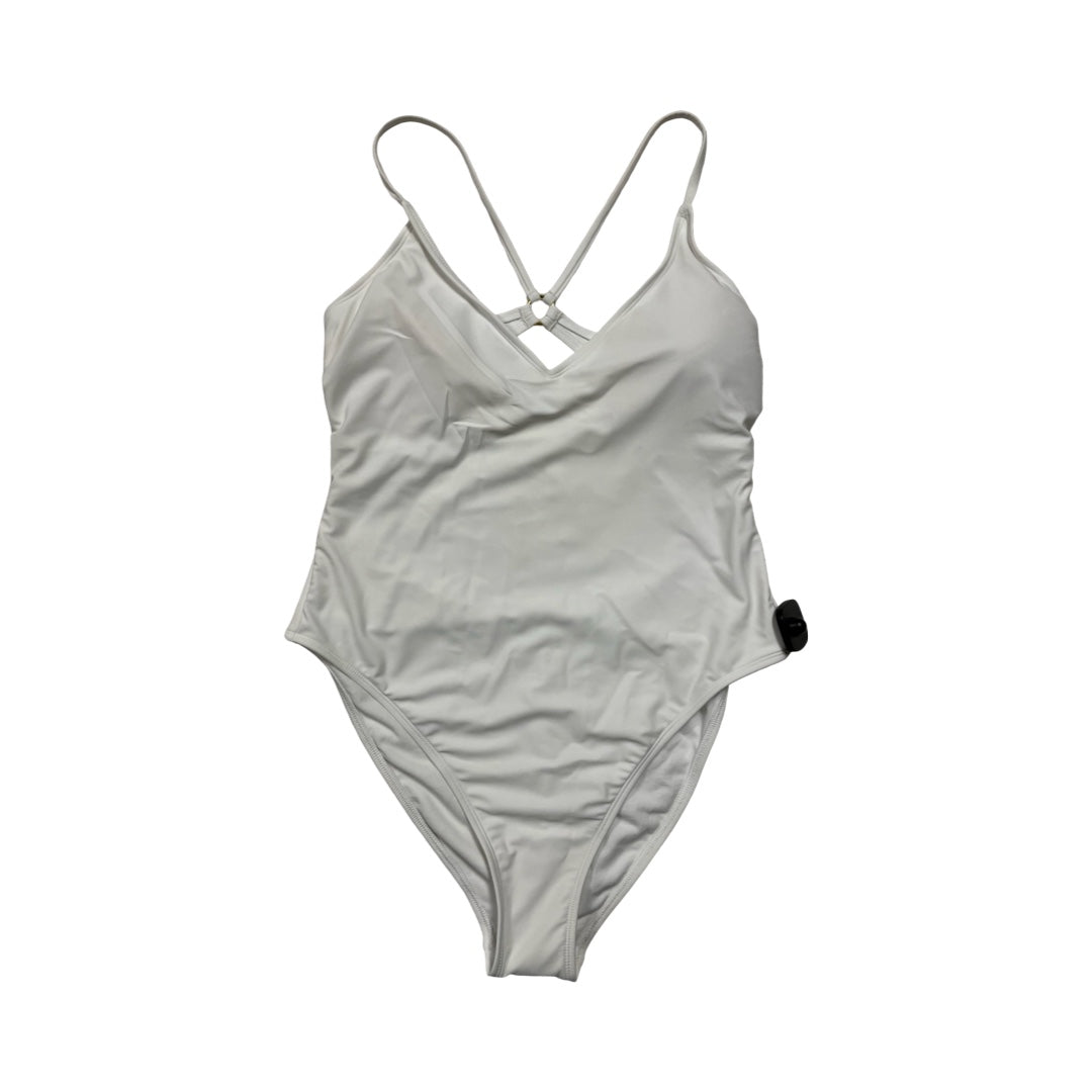 Swimsuit By Shade & Shore In White, Size:L