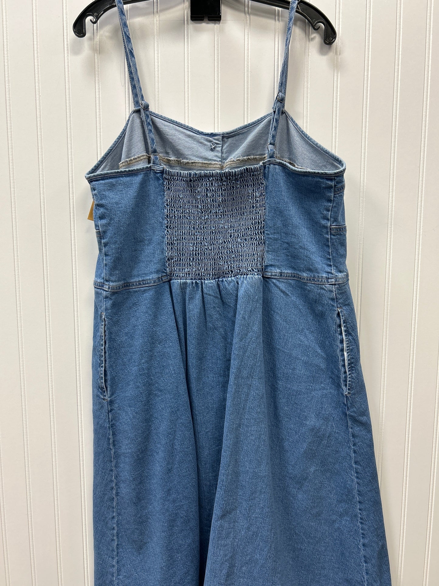 Dress Casual Maxi By Universal Thread In Blue Denim, Size:1X