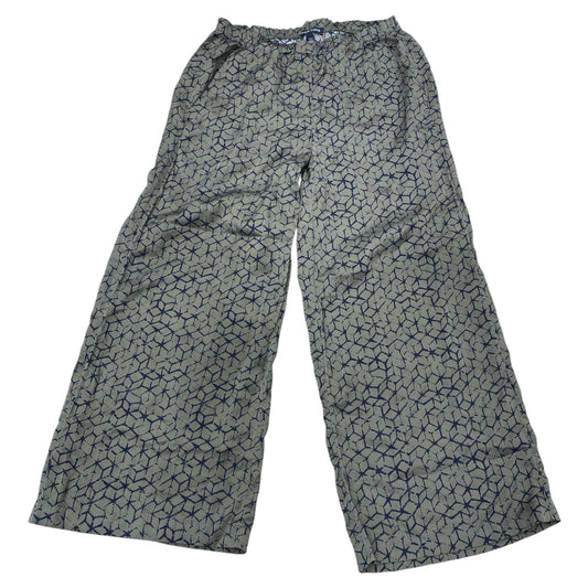 Pants Designer By Eileen Fisher In Black & Green, Size:Xxs